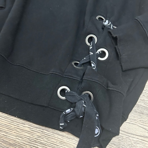 Volcom Black Sweater With Tie Detail - Picture 2 of 3